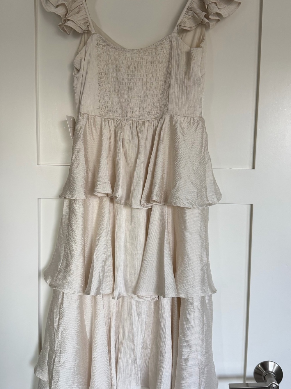 Altar'd State Cream Tiered Ruffle Maxi Dress - Picture 2 of 9